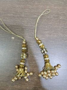 Golden Blouse Danglers