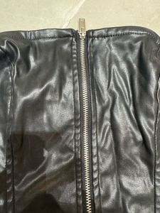 Leather Black Tube Top