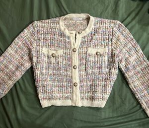 Korean Tweed Cardigan