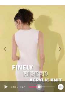 Sleeveless Knitted Jumper Dress