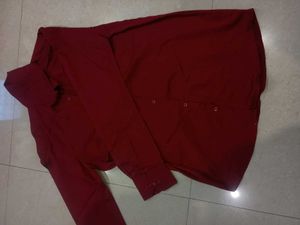 Stylish Maroon Formal Shirt – European Fit