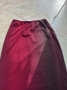 Burgundy Skirt