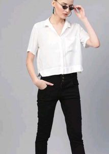 High Waist Black Jeans 5buttons trending