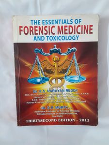 The Essentials Of Forensic Medicine And Toxicology -KS NARAYAN REDDY
