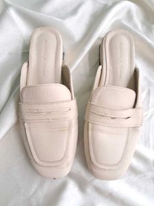 Elegant Beige Mules