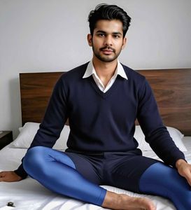 Blue Compression Tights