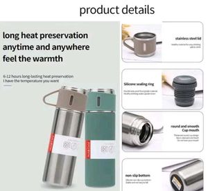 Stainless Steel Vaccum Flask  With 3 Cups - 500 Ml