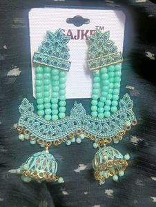 Traditional Fancy Green Earing❤❤