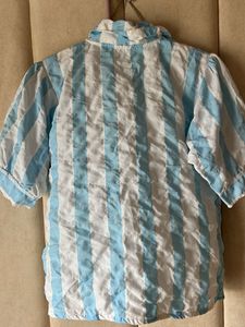 Lining Blue And White Shirt