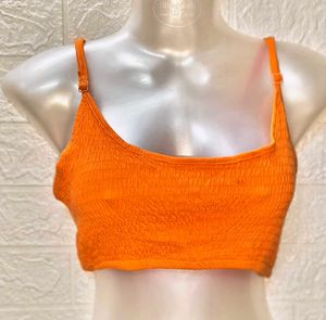 Tops & Bikinis 👙 For Rs.99 Only/ Orange Crop Top