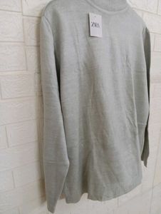 Zara Grey Turtleneck Sweater