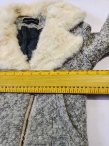 Stylish Girl's Fur Collar Jacket Size 12 -14