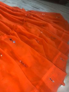 Orange Lehenga Choli Set