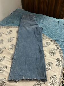 beautiful wide leg denim jeans 👖