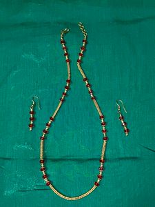Red Beaded Necklace
