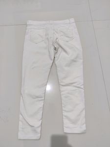 White Skinny Fit Denim For Women Girls