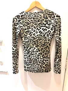Leopard Print Long Sleeve Top