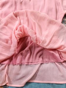 Pink Embroidered Ruffle Top