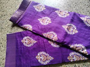 New Purple Colour Saree