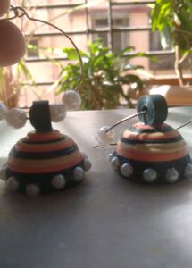 Beautiful Pearl Quilling Jhumkas