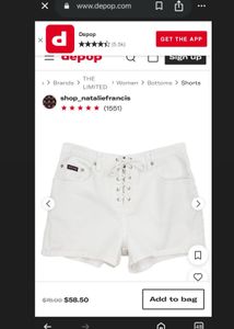 Vintage Y2k Imported Shorts Lace Up