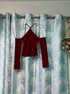 Maroon Top For Party And Outings