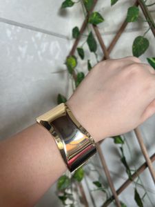 Chunky gold bangle