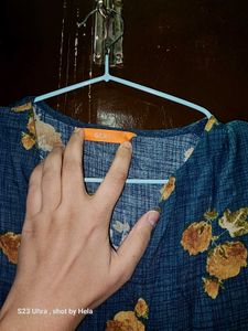 A Cyan Dress With Mustard Flora Chic