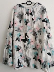 Butterfly Print Skirt