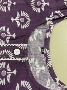Cotton Purple Short Kurti For Daily Wear