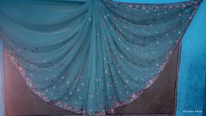 Floral Embroidered Saree