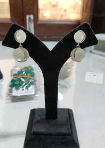Oval Shaped Elegant Earrings