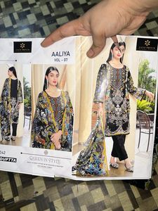 Slub Free Cotton Mix Pakistani Salwar Kameez Suit