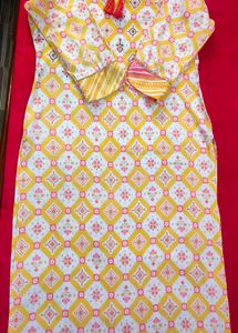 Straight Cotton Kurta With Dupatta