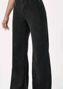 Black High-Waisted Wide Leg Jeans Not Worn