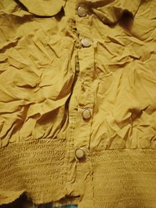 Mustard Crop Top Jacket