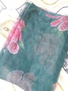Floral Organza Saree