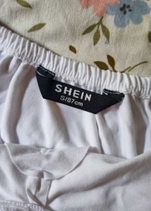 SHEIN White Cutout Halter Top