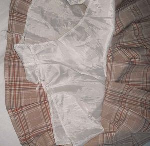 A Korean Pink Mini Skirt
