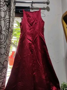 A Maroon Colour Gown