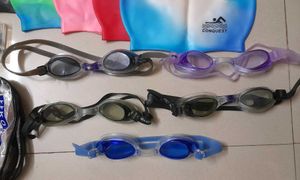 Swimming Cap + Goggles + Nose &amp; Ear Plugs