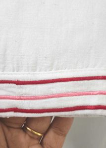 Nelyarrn White Pure Khadi Cotton A Line Kurta