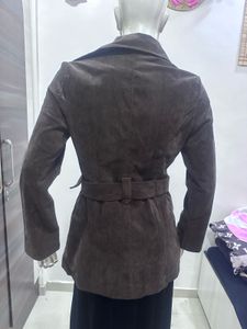 Brown Belted Jacket