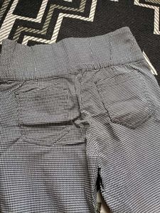 Stretchable Gingham Print Pants