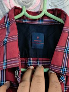 Last Price!!Red and Blue Plaid Long Sleeve Shirt