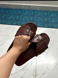 Coffee Brown Flats 🌼