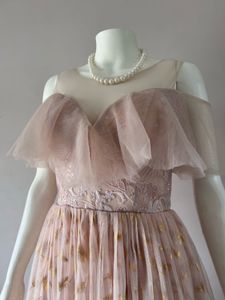 Dusty pink midi gown