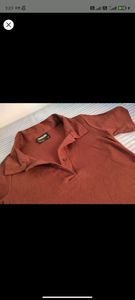 Combo oversized purple t-shirts &amp; Brown polo