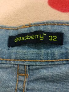 Heart Print Denim Jeans