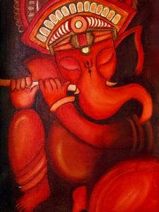 ''Lord Ganesha - The Red Rhythm"